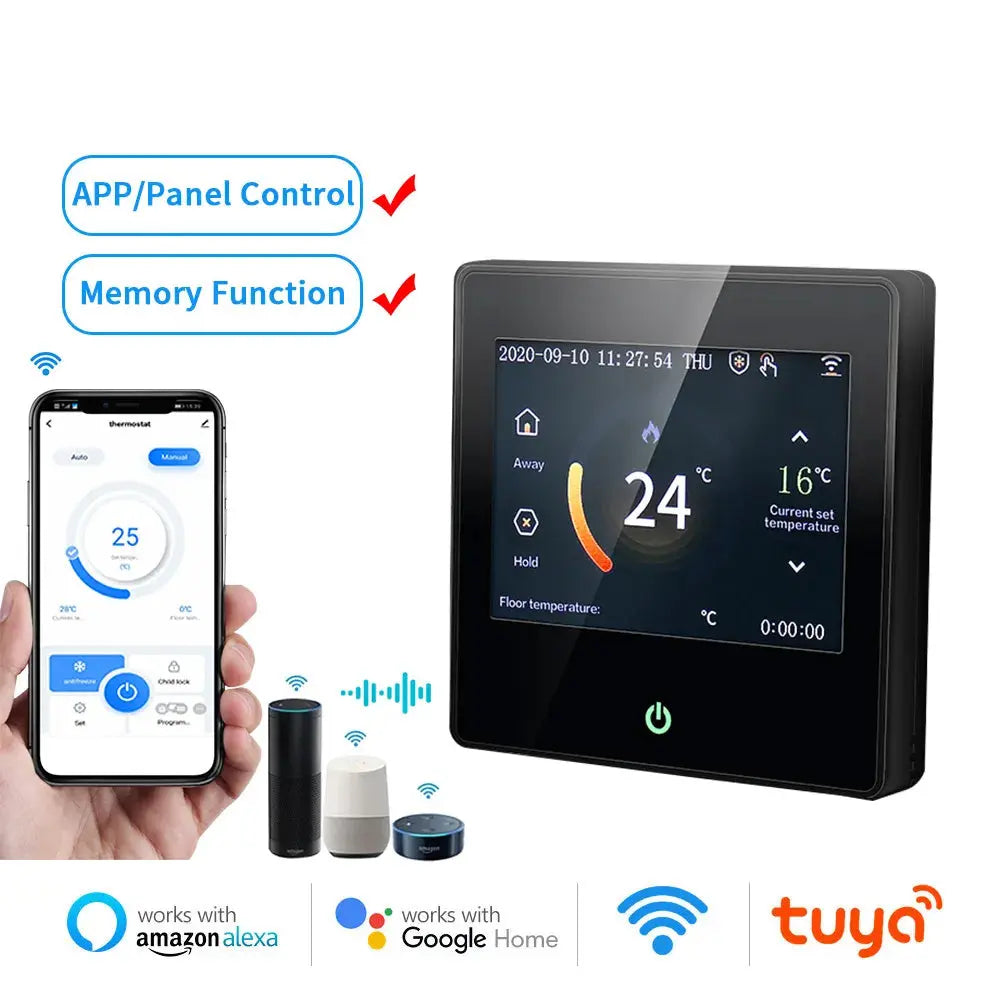 Intelligente Wärme, Smarter Komfort: Das Tuya WiFi Smart Thermostat - Dein Schlüssel zur effizienten Raumtemperaturregelung! - Raffiniertedinge Intelligente Wärme, Smarter Komfort: Das Tuya WiFi Smart Thermostat - Dein Schlüssel zur effizienten Raumtemperaturregelung! - Raffiniertedinge